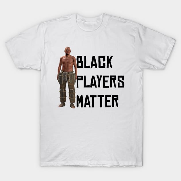 Rust - Black Players T-Shirt by The NPC Man